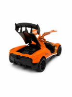 Turuncu Metal Süper Spor Oyuncak Araba Martı Kapılı Açılır 1:64 Çek Bırak Model Araç - Görsel 5