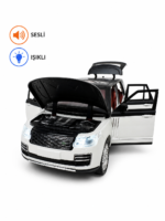Beyaz Metal Lüks SUV Oyuncak Araba Sesli Işıklı Açılır Kapılı Model Araç - Görsel 3