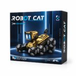 Uzaktan Kumandalı Robot Kedi 8 Tekerlekli Dönüşebilen Akrobatik Hareketli Oyuncak